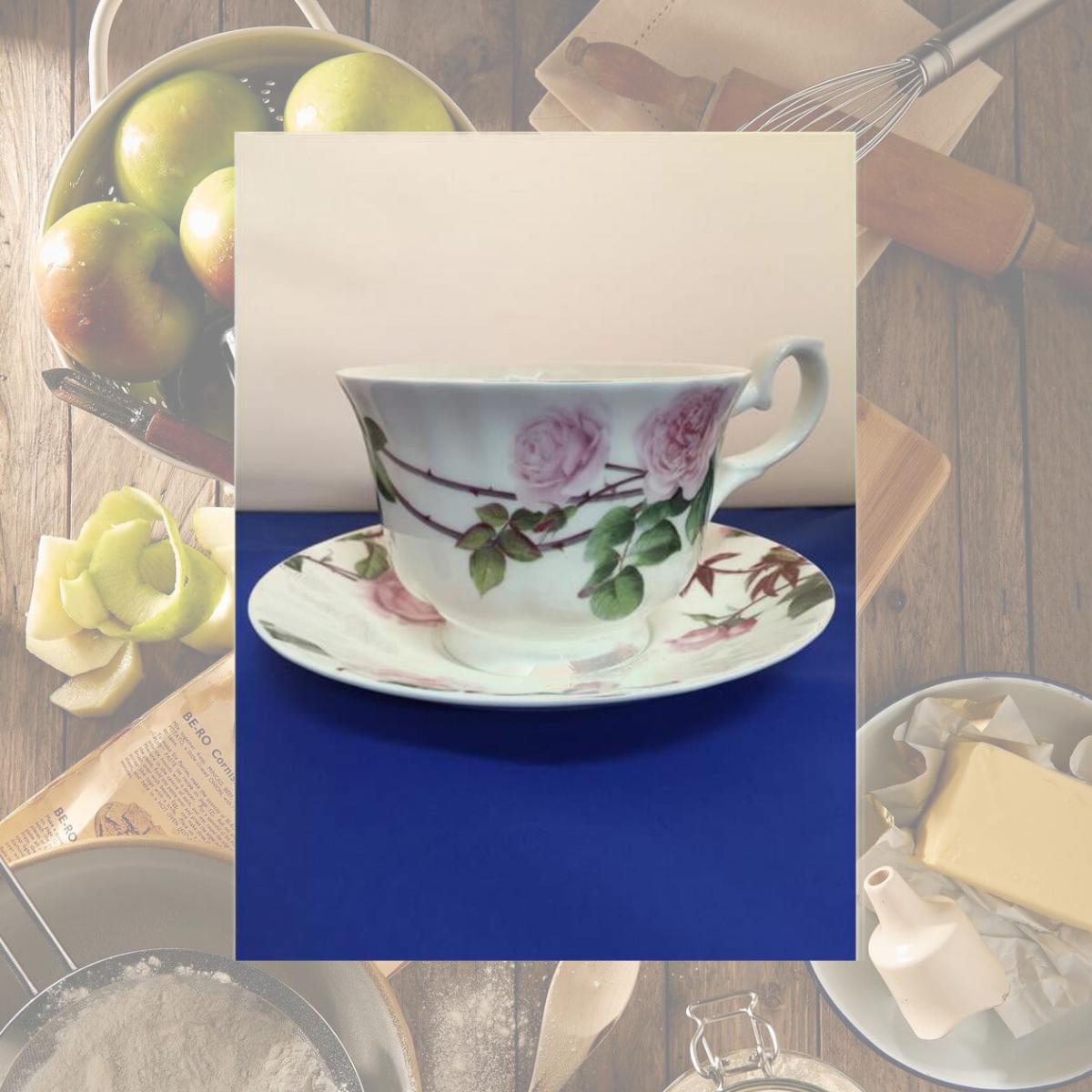 Picture of Roy Kirkham ER2875 Breakfast Cup/Saucer - David Austin English Rose Set of 2
