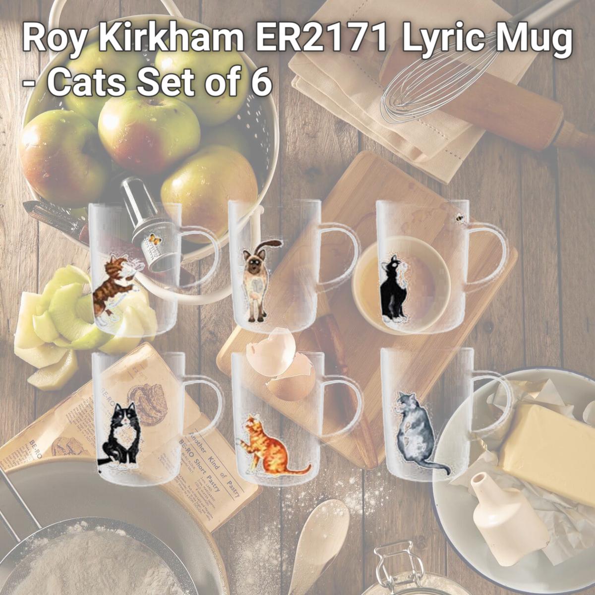 Picture of Roy Kirkham ER2171 Lyric Mug - Cats Set of 6