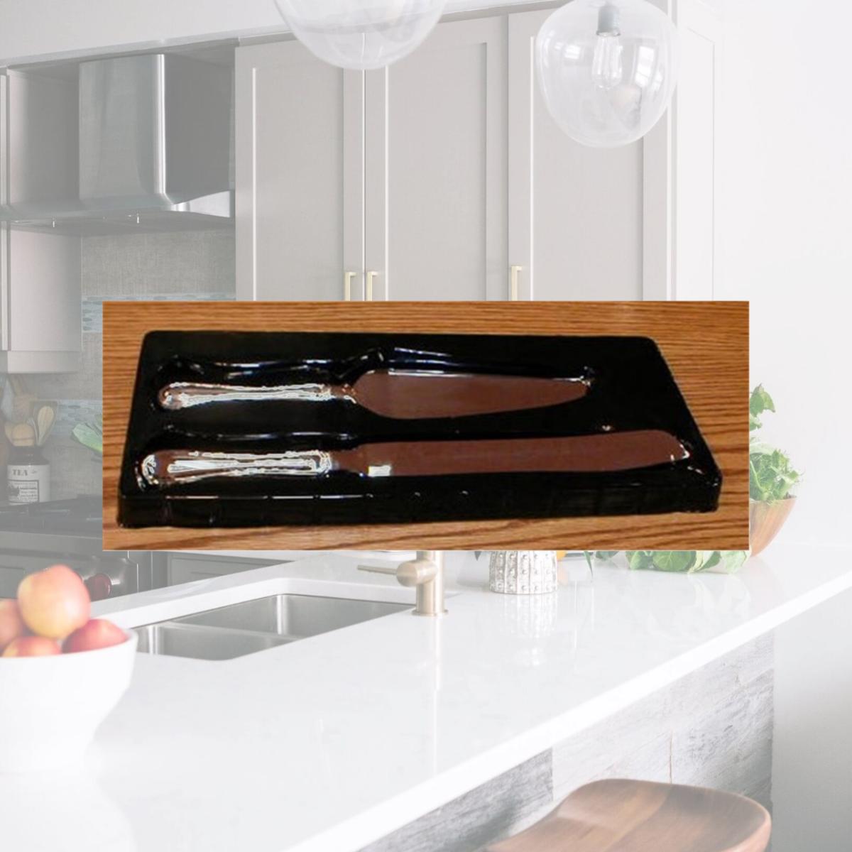 Picture of Leeber 86001 Elegance Silver Plate Cake Server & Knife Rim Design, 12 in.