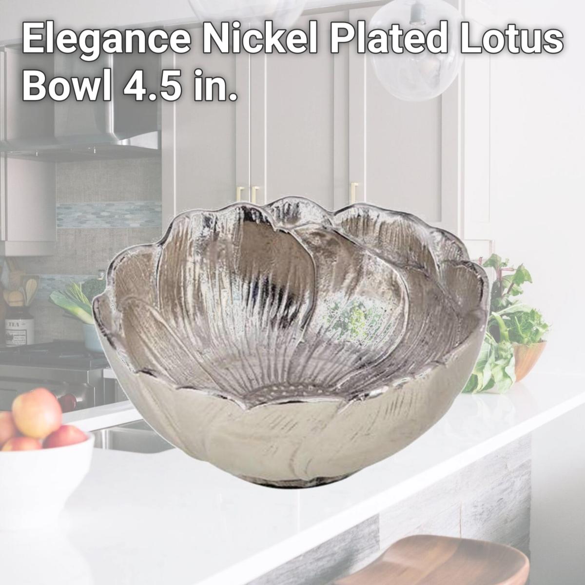 Picture of Leeber 72660 Elegance Nickel Plated Lotus Bowl, 4.5 in.