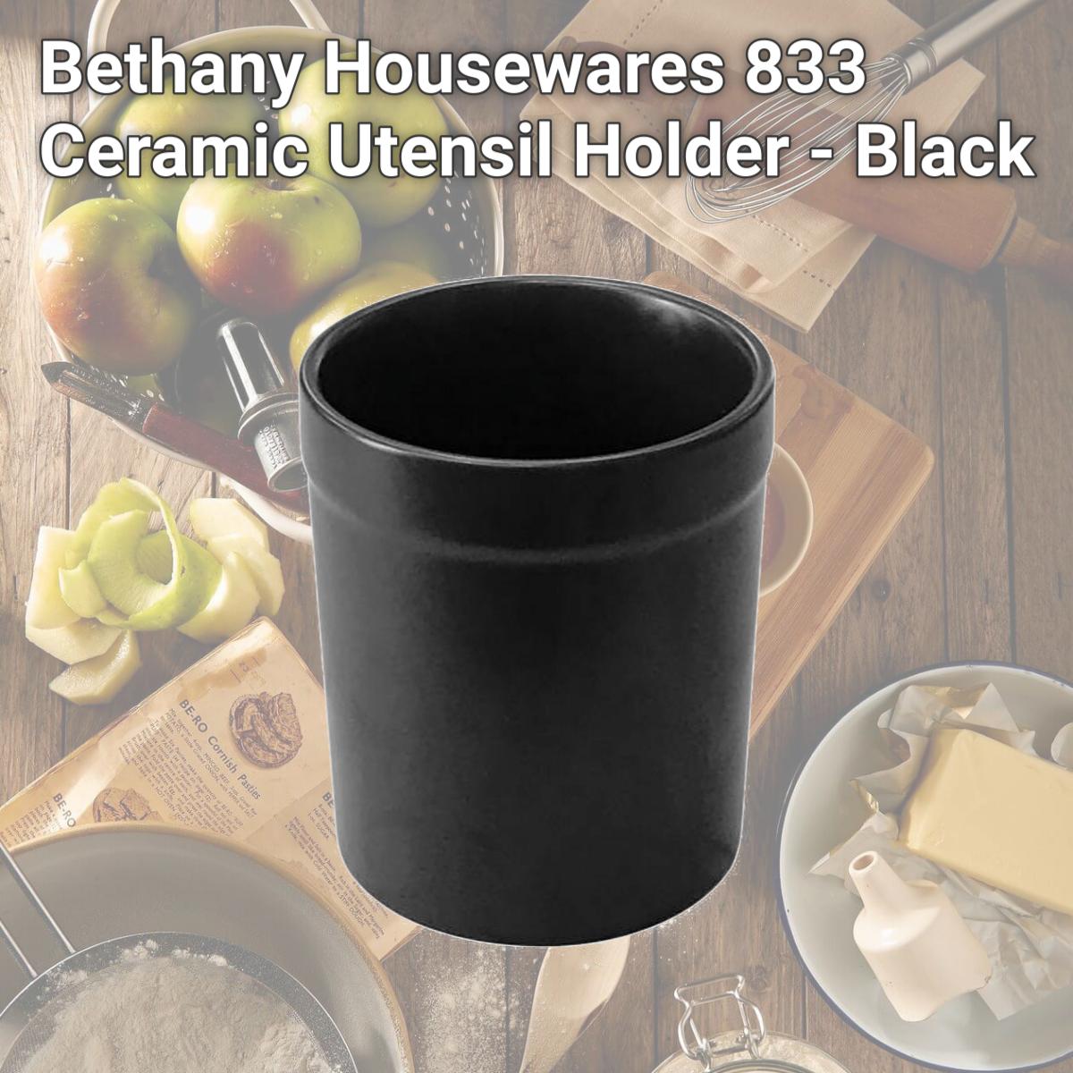 Picture of Bethany Housewares 833 Ceramic Utensil Holder - Black