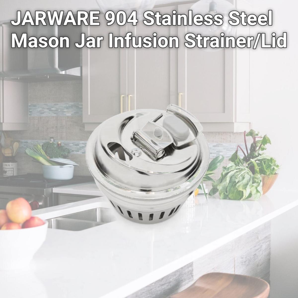 Picture of JARWARE 904 Stainless Steel Mason Jar Infusion Strainer/Lid