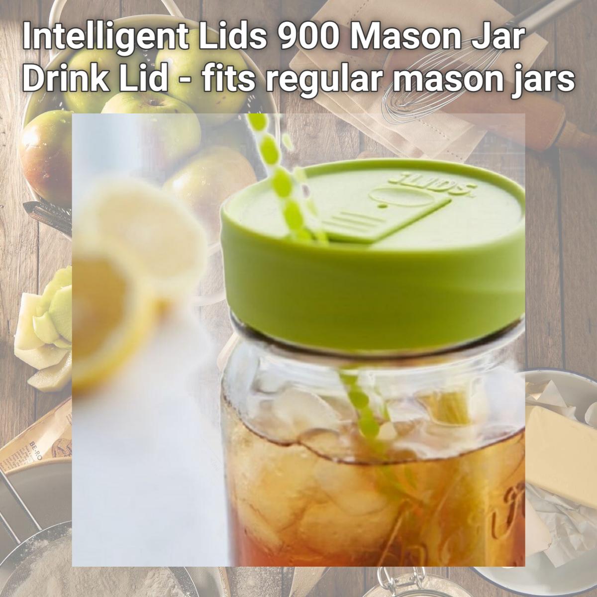 Picture of Intelligent Lids 900 Mason Jar Drink Lid - fits regular mason jars