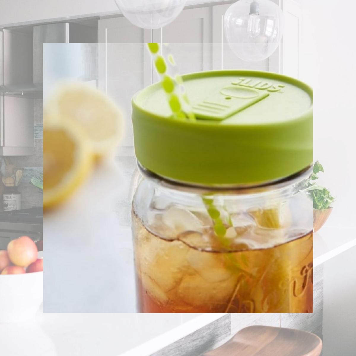 Picture of Intelligent Lids 900 Mason Jar Drink Lid - fits regular mason jars
