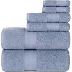 Endure Luxury Super Soft 6-piece Towel Set - Smoke Blue