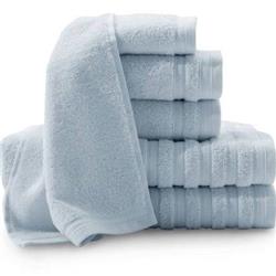 0353558680 Pure Elegance 100 Percent Turkish Cotton 6 Piece Luxury Towel Set - Light Blue