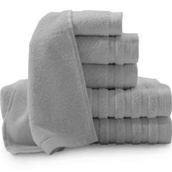 0353558690 Pure Elegance 100 Percent Turkish Cotton 6 Piece Luxury Towel Set - Sterling