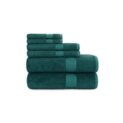 Bamboo Cotton Luxury Towel Set, Astro Teal - 6 Piece