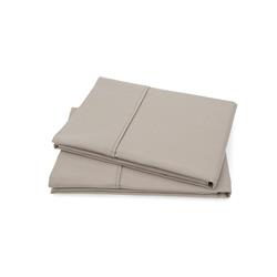 Baltic Linen Signet 300 Thread Count Solid Sateen 2pc Pillow Case Set Taupe - King Size