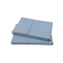 Baltic Linen Signet 300 Thread Count Solid Sateen 2pc Pillow Case Set Blue - Standard Size