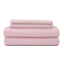 03529673100000 500 Thread Count Solid100 Percentage Cotton Sheet Set, Rose Dust