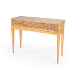 5475416 Faddei Light Wood Console Table, Natural - 44 X 14 X 32 In.