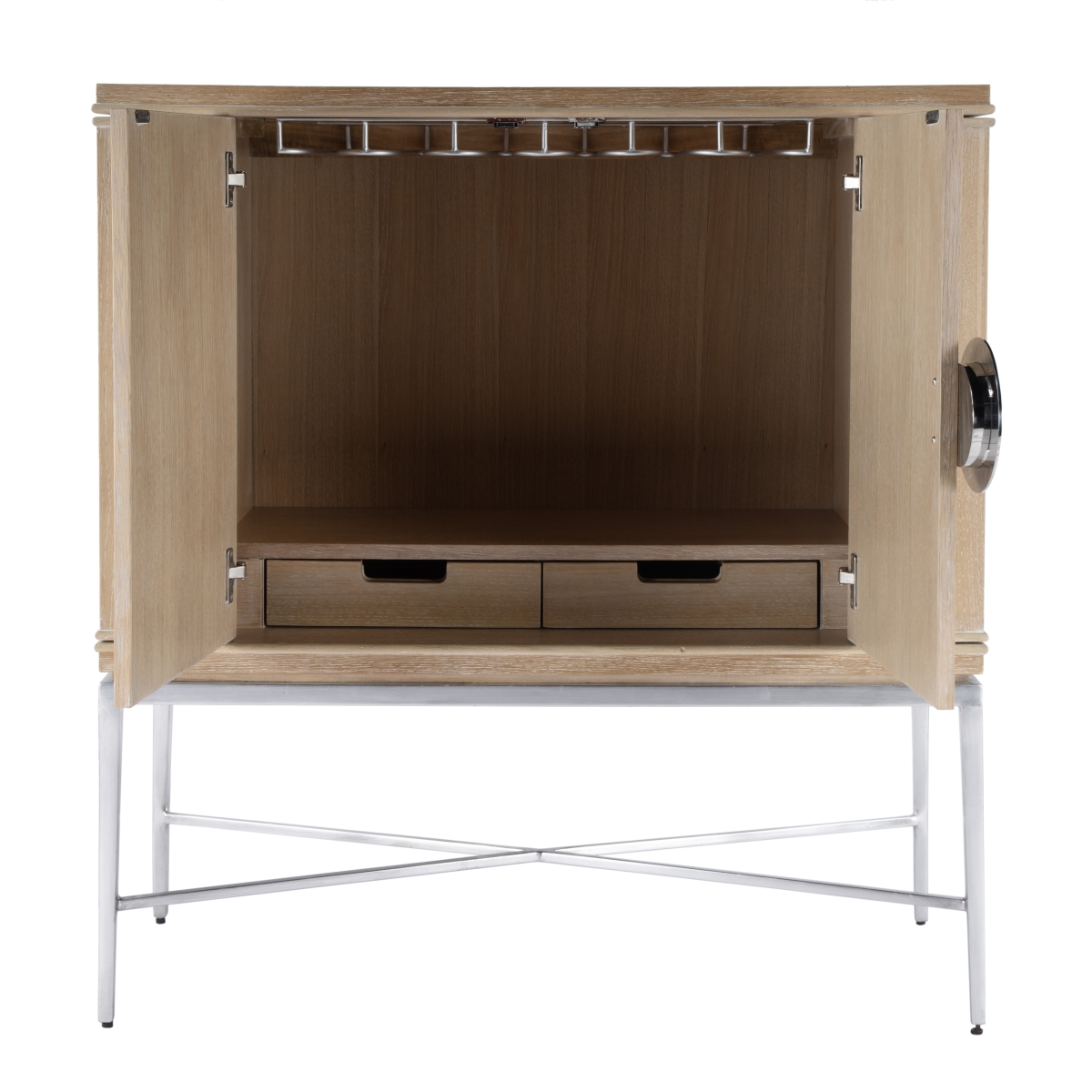 Picture of Butler Specialty 5773070 Joanie Wine Cabinet - Tan & Beige - Rectangular
