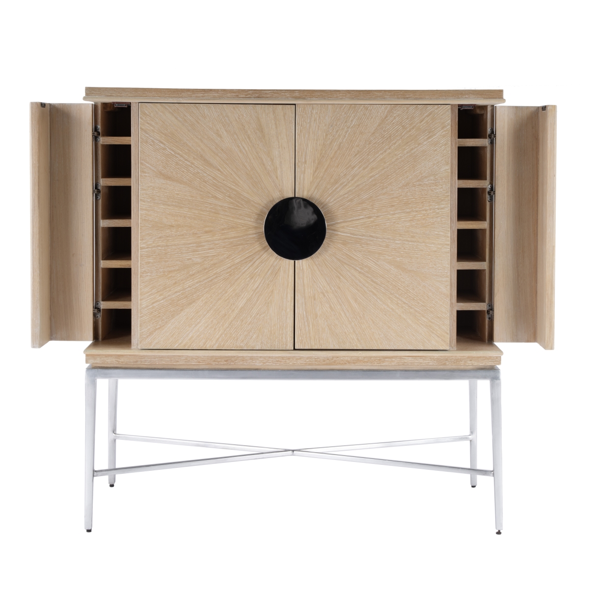 Picture of Butler Specialty 5773070 Joanie Wine Cabinet - Tan & Beige - Rectangular