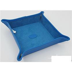 541236-11 Leather Snap Tray, Blue