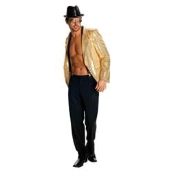 286864 Adult Gold Sequin Jacket, Large