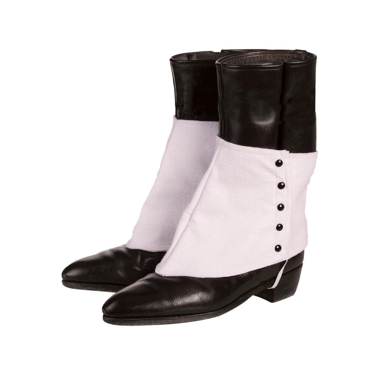 280886 Gangster Spats With Black Buttons