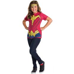 285015 Wonder Woman Kids Top Costume, Medium