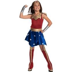 404701 Girls Dc Super Hero Wonder Woman Deluxe Child Costume, Large