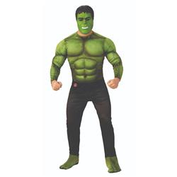 404931 Avengers Hulk 1 Deluxe Adult Costume For Mens - Standard