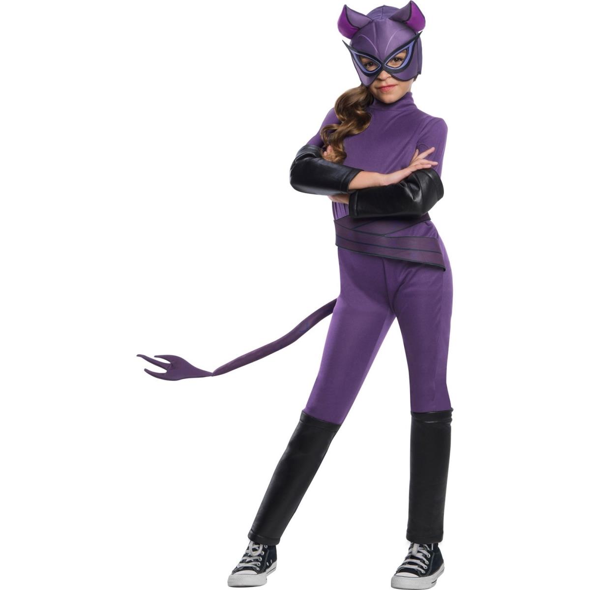 405044 Girls Dc Super Hero Catwoman Costume, Large