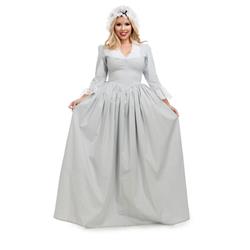 409456 Colonial Woman - Grey Adult Costume - Small