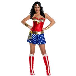 407410 Womens Wonder Woman Plus Size Deluxe Adult Costume - Plus