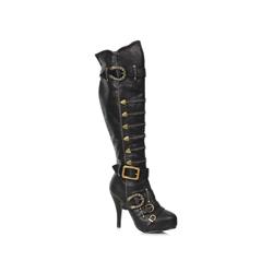 403625 Womens Rumi Black Pirate Boots - Large