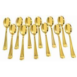 309703 Gold Plated Spoons - 12 Count