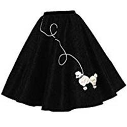 408442 Womens Poodle Skirt, Blue - Extra Large