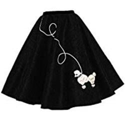 408442 Womens Poodle Skirt, Blue - Extra Large