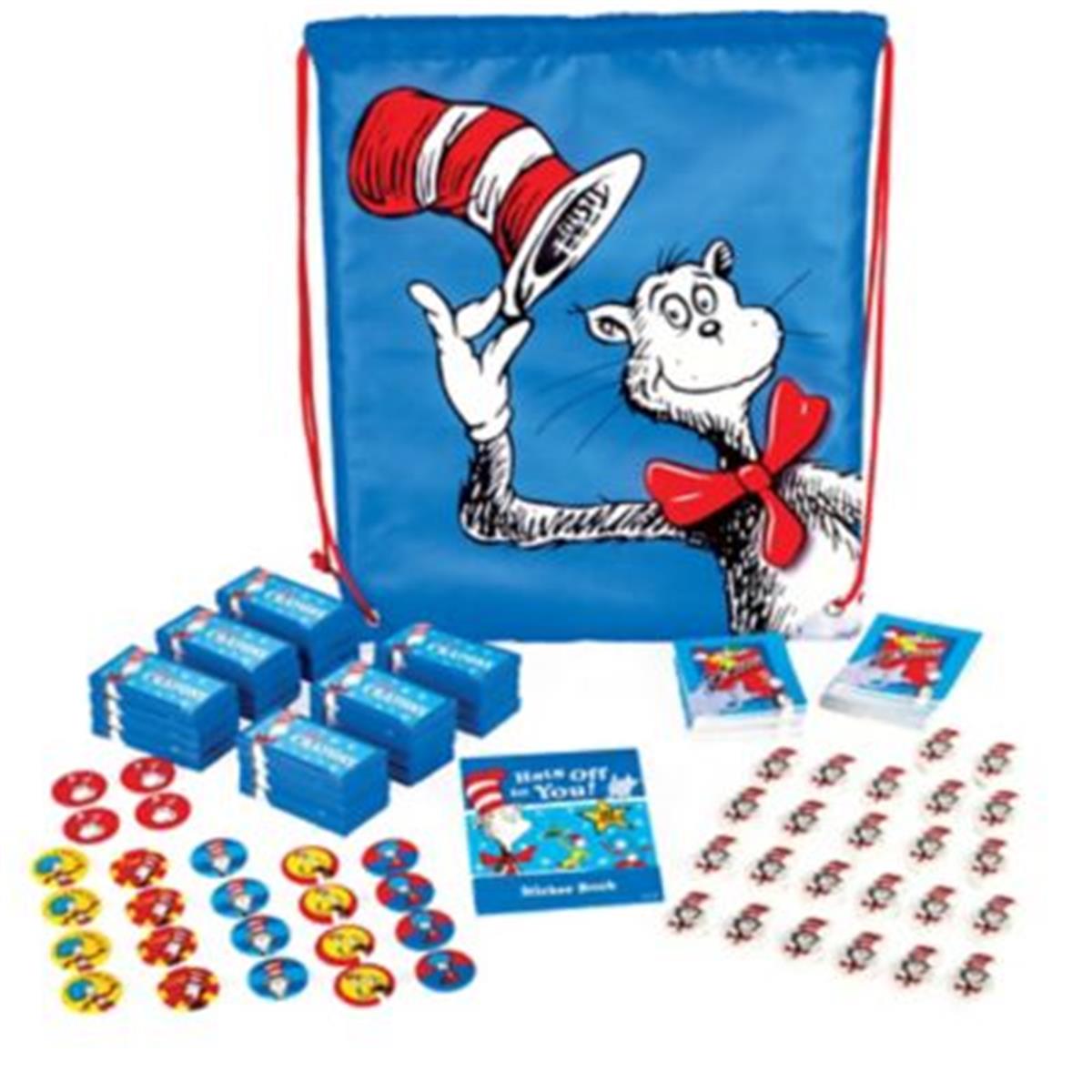 309932 Dr. Seuss Favor Cinch Bag Favor Kit For 24