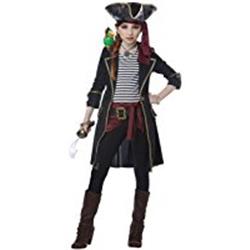 California Costumes 249718 High Seas Captain For Girls, Small