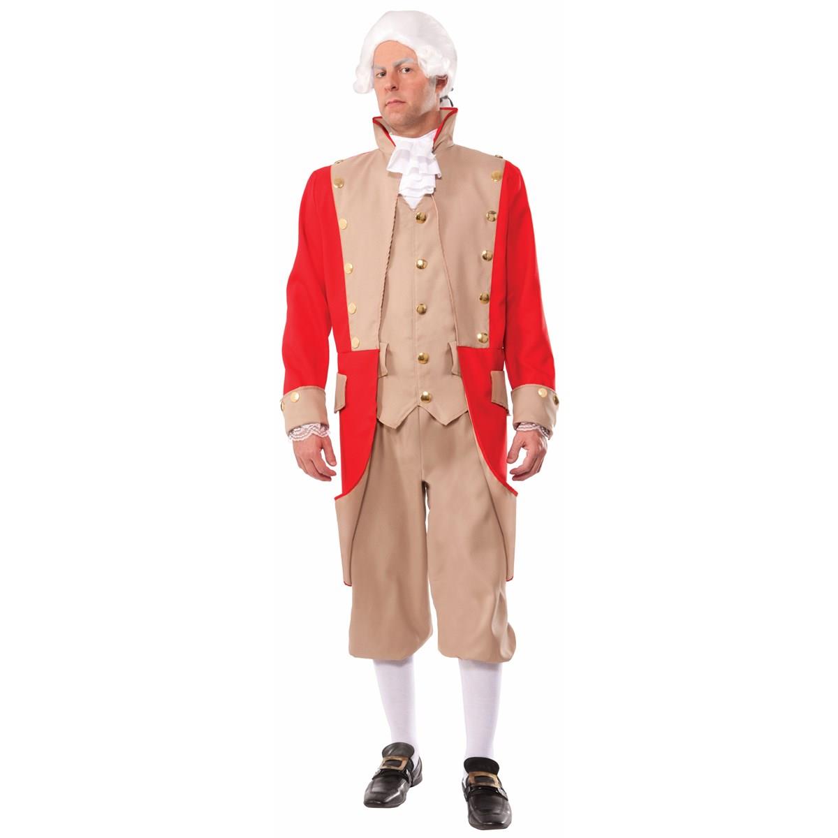277767 British Red Coat Adult Costume, Extra Large