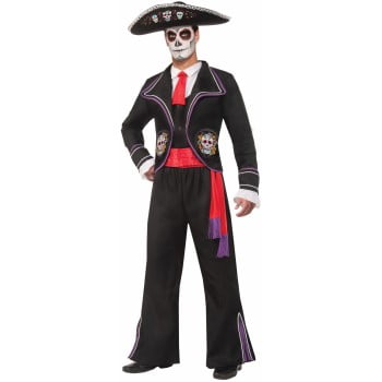 277259 Mens Day Of Dead Macabre Costume