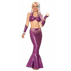 277272 Womens Sexy Pink Mermaid Skirt Costume