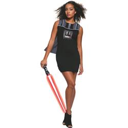 284174 Halloween Star Wars Womens Darth Vader Rhinestone Costume - Small