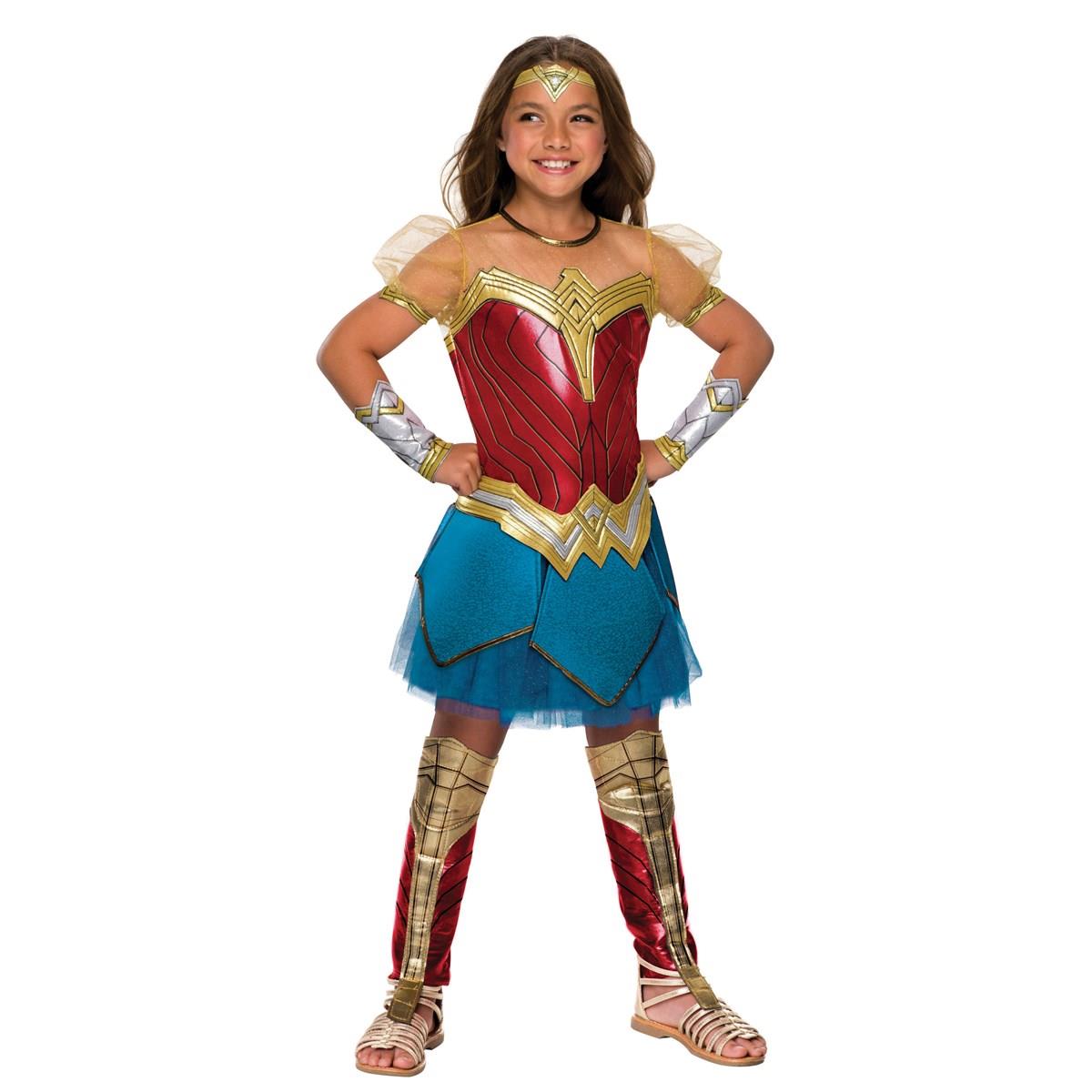 274634 Justice League Girls Premium Wonder Woman Costume - Medium