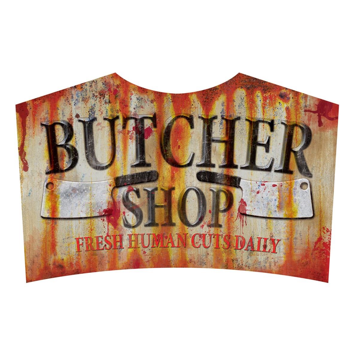 Sunstar 259882 Halloween Metal Sign - Butcher Shop