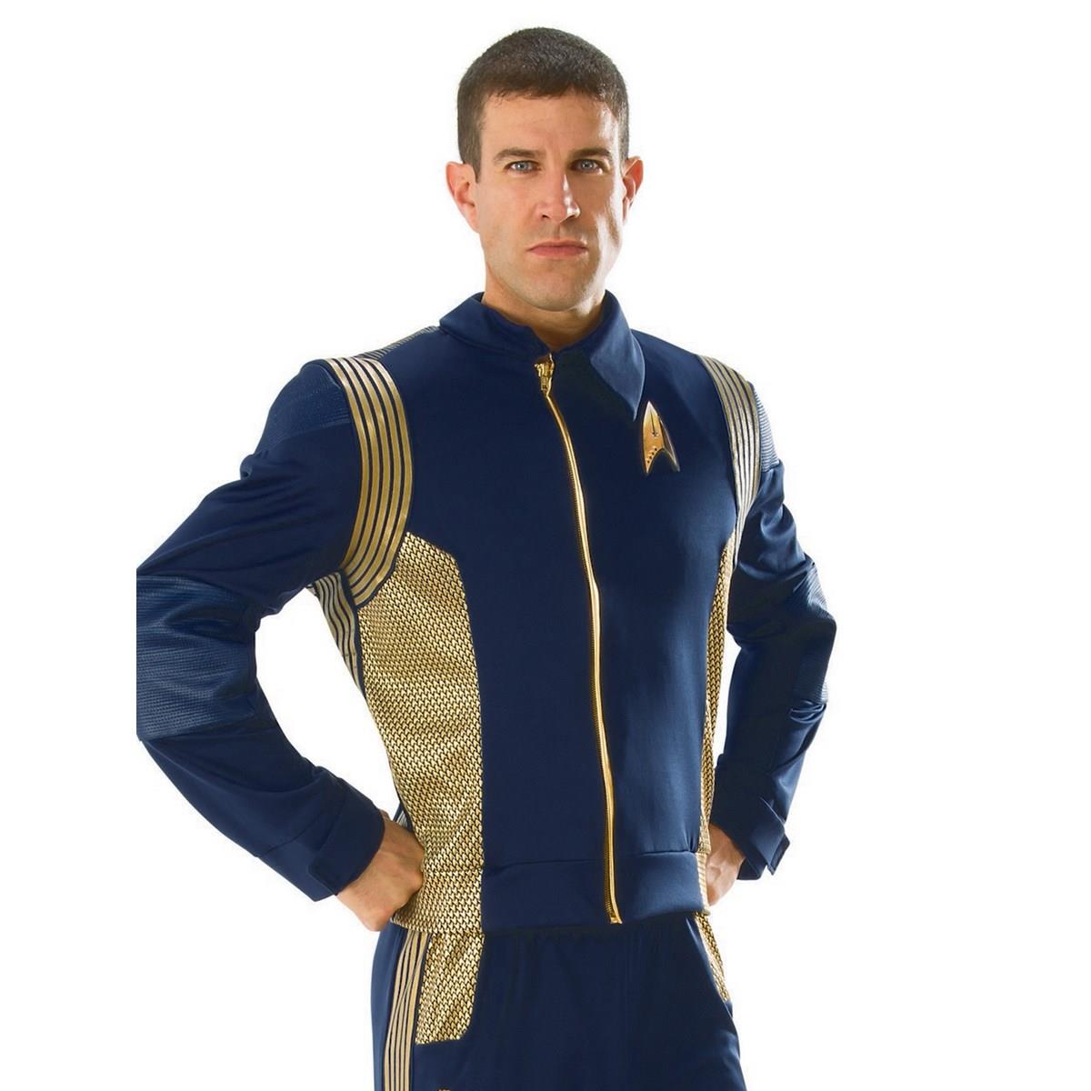 Rubies 279831 Star Trek Discovery Mens Gold Command Uniform, Standard Size