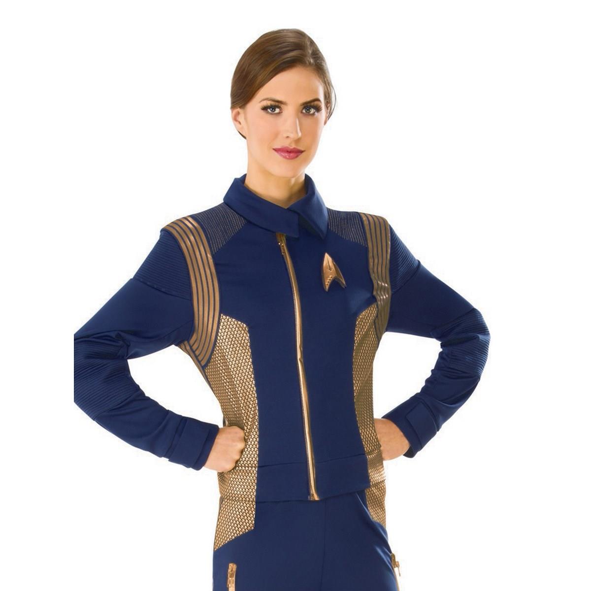 Rubies 279840 Star Trek Discovery Womens Copper Operations Uniform, Standard Size