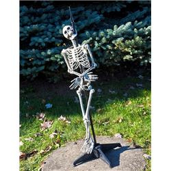 277802 Halloween Skewered Skeleton Standing Prop - Nominal Size