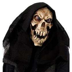 270126 Groovy Ghoul Overhead Mask With Hood - One Size