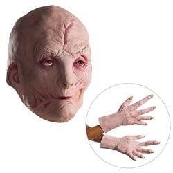 274925 Star Wars Episode Viii The Last Jedi - Supreme Leader Snoke Vinyl Mask & Latex Hands, Multicolor - One Size
