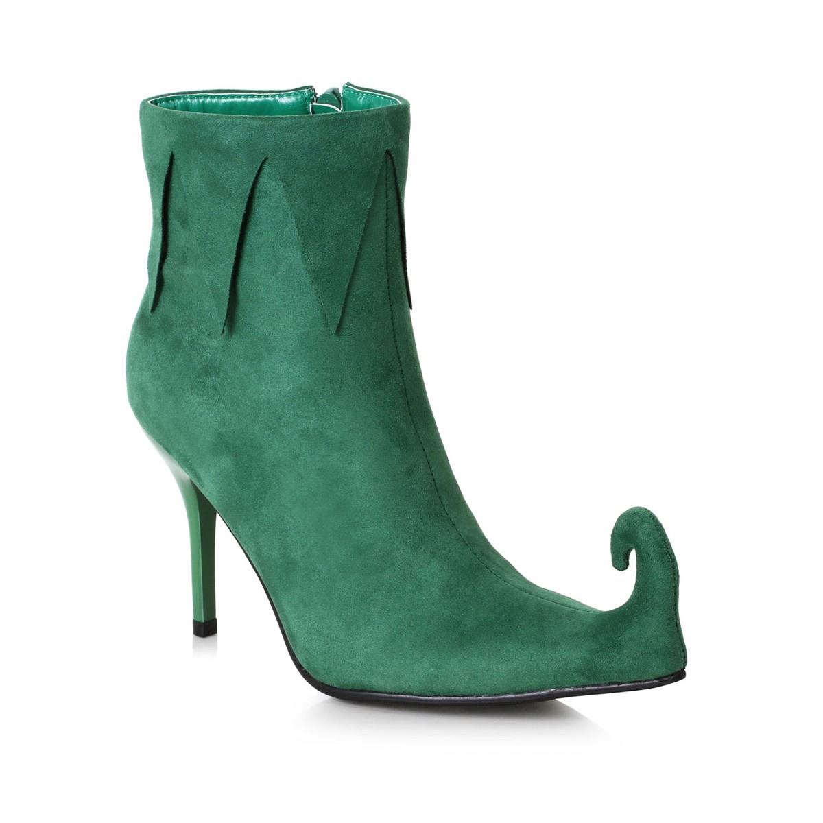 276411 3 in. Womens Heel Holiday Boot, Green - Size 8