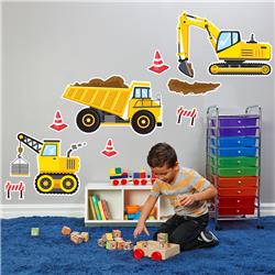 258092 Construction Party Giant Wall Decal