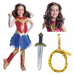 270417 Justice League Movie Wonder Woman Deluxe Childrens Costume Kit - Medium