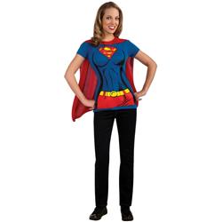 283593 Supergirl T-shirt Adult Costume Kit, Plus Size 2x