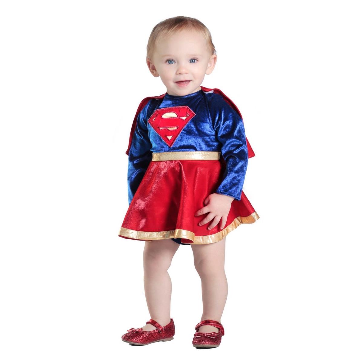 280469 Baby Supergirl Dress & Diaper Cover Set Costume, 12-18 Months