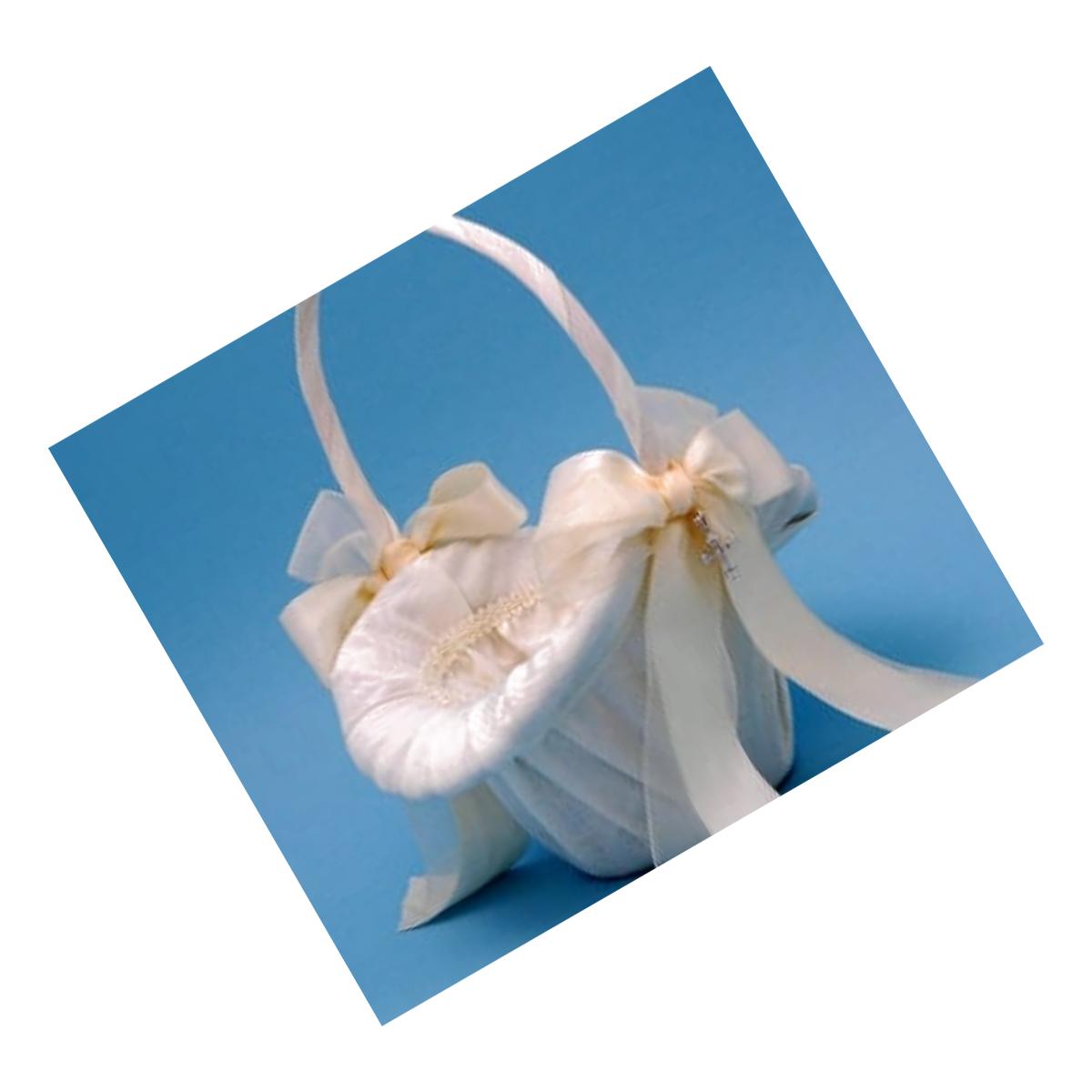 Picture of Ivy Lane Design 4UIT Grace Flower Girl Basket - Ivory